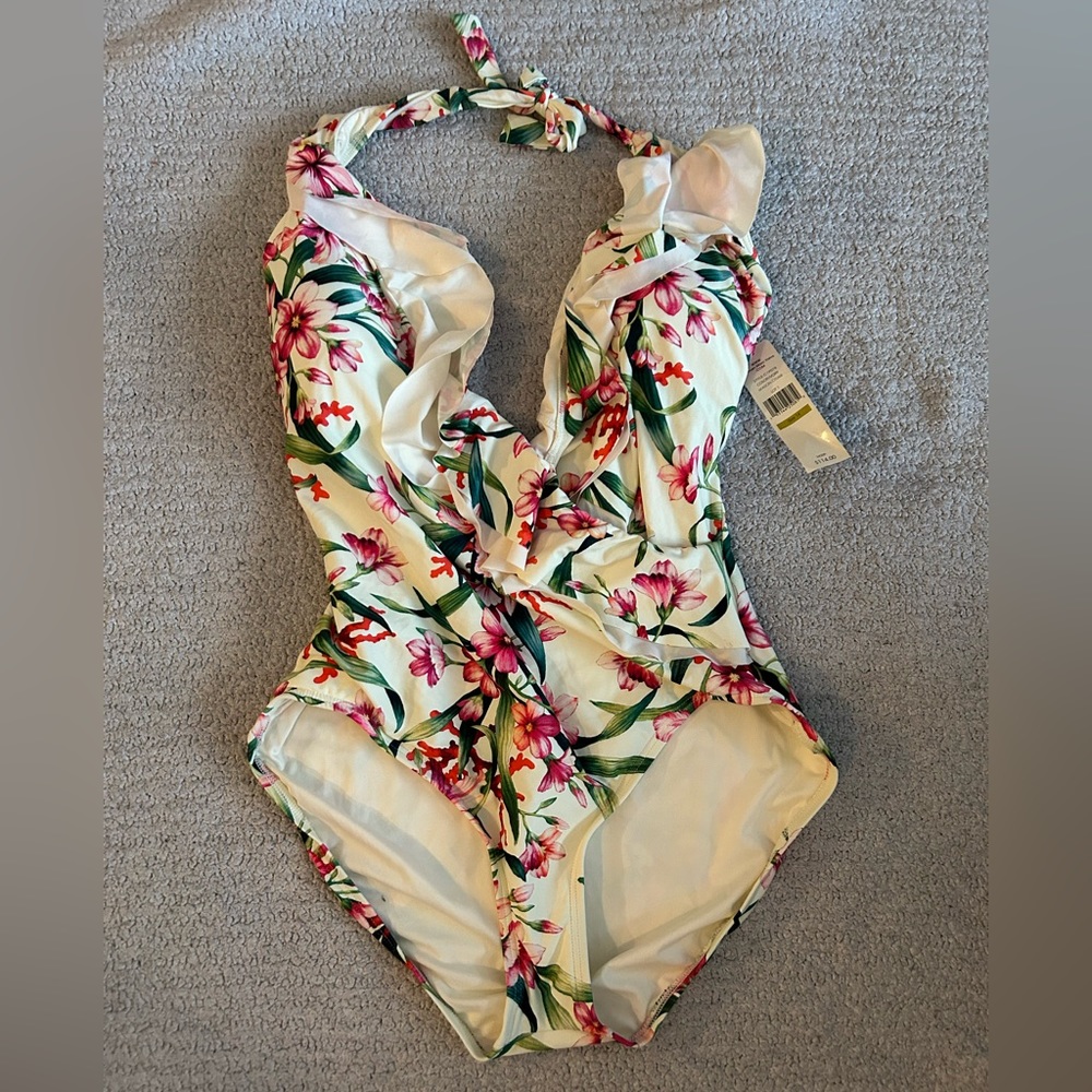 Nwt size 14 Carmen Marc valvo one piece swimsuit